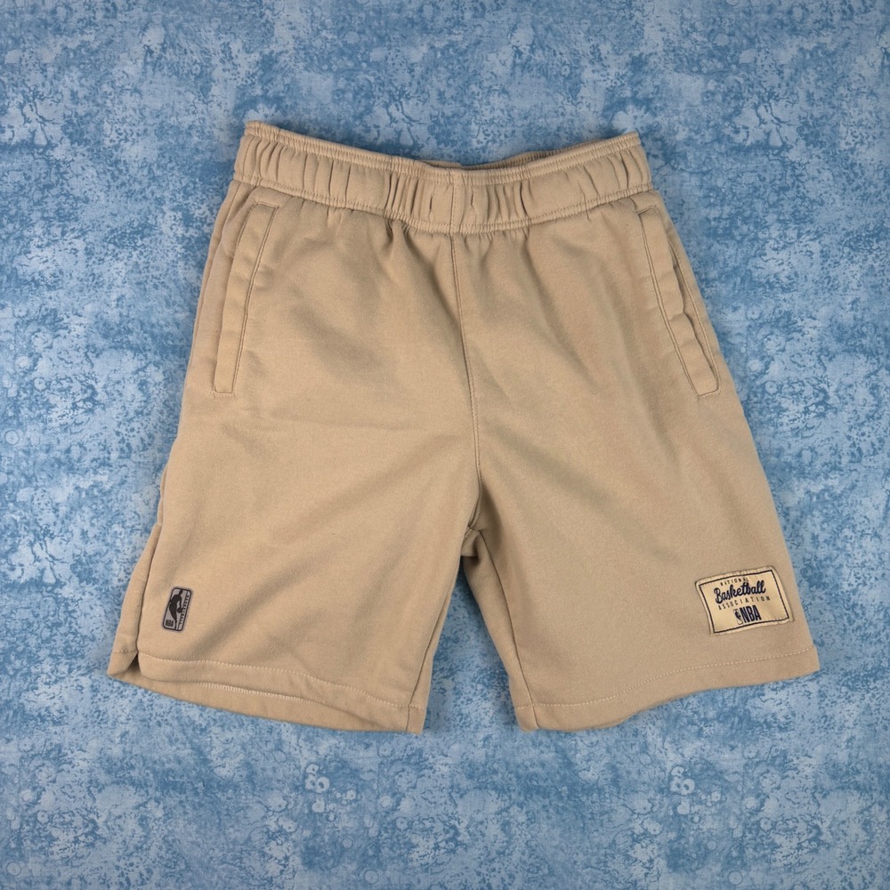 NBA National Basketball Association Mens Tan Fleece Athletic Shorts Size M